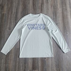 Vineyard Vines Men's Mint Long-Sleeve Shirt Size S